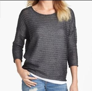 Metallic Open Knit Sweater
